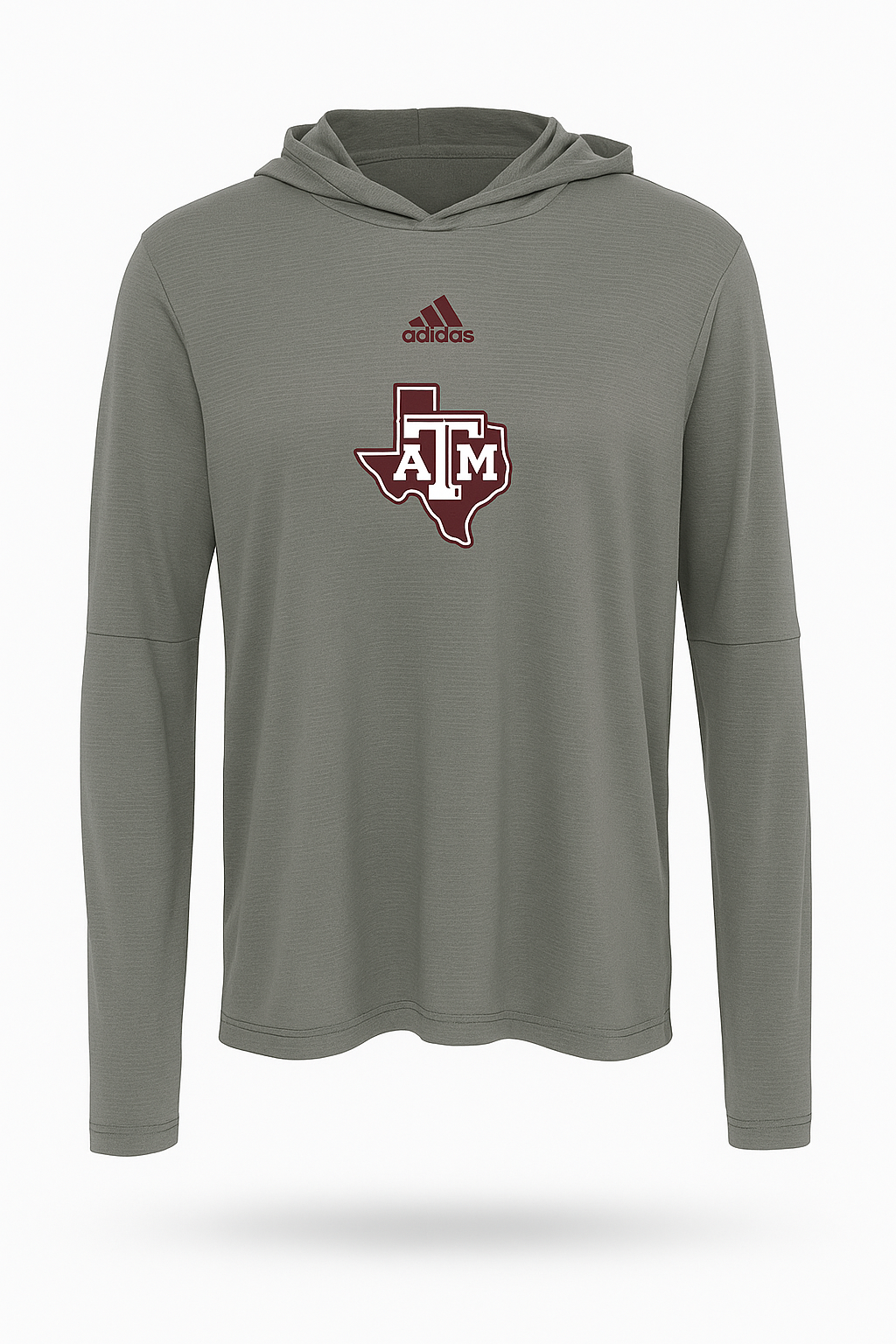 Aggie Football Issued Grey Adidas Hoodie (New Arrival)