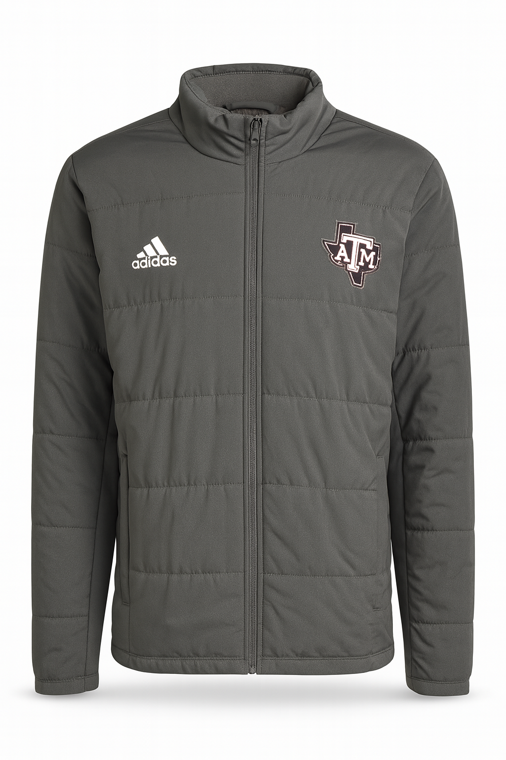 Aggie Football Issued Grey Puffer Jacket (New Arrival)