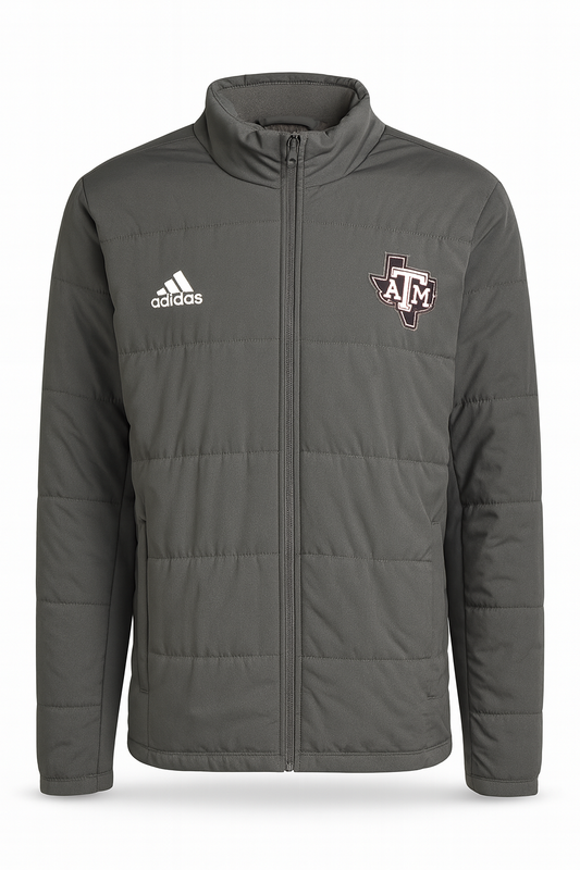 Aggie Football Issued Grey Puffer Jacket (New Arrival)