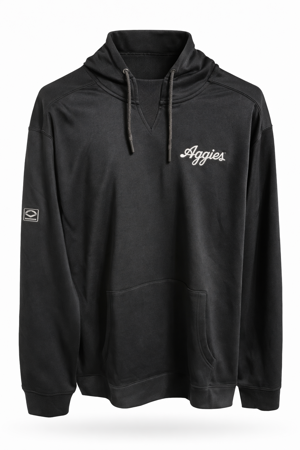 Aggie Baseball Exclusive Black Evo Shield Aggie Script Hoodie (New Arrival)