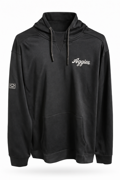 Aggie Baseball Exclusive Black Evo Shield Aggie Script Hoodie (New Arrival)