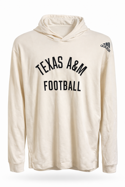 Aggie Football Exclusive Creme Adidas Hoodie (New Arrival)