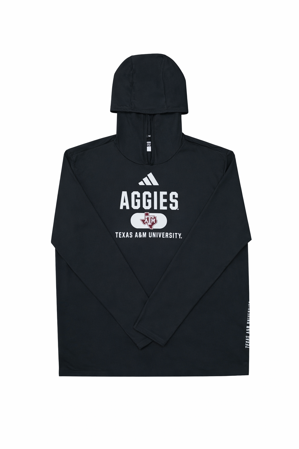 Aggie Football Issued Black Adidas Hoodie (New Arrival)