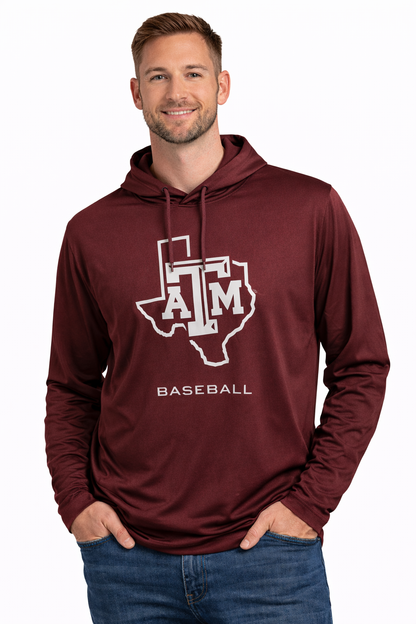 Aggie Baseball Exclusive Maroon Hoodie (New Arrival)