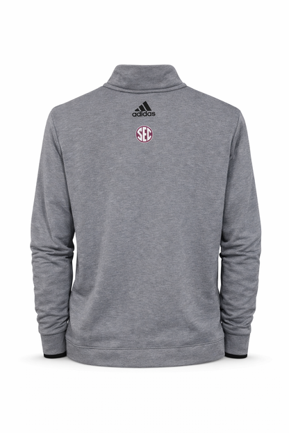 Aggie Baseball Exclusive Grey Aggie Script Quarter Zip (SEC Patch On Back)