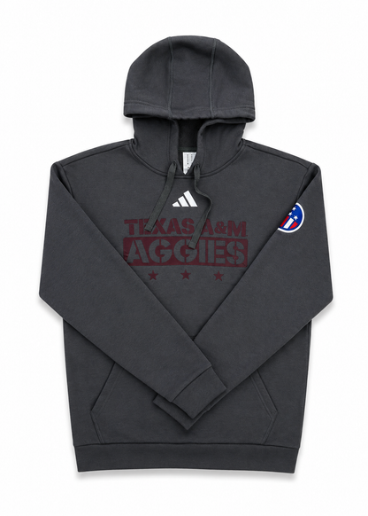 Aggie Football Issued Military Appreciation Adidas Grey Hoodie (New Arrival)