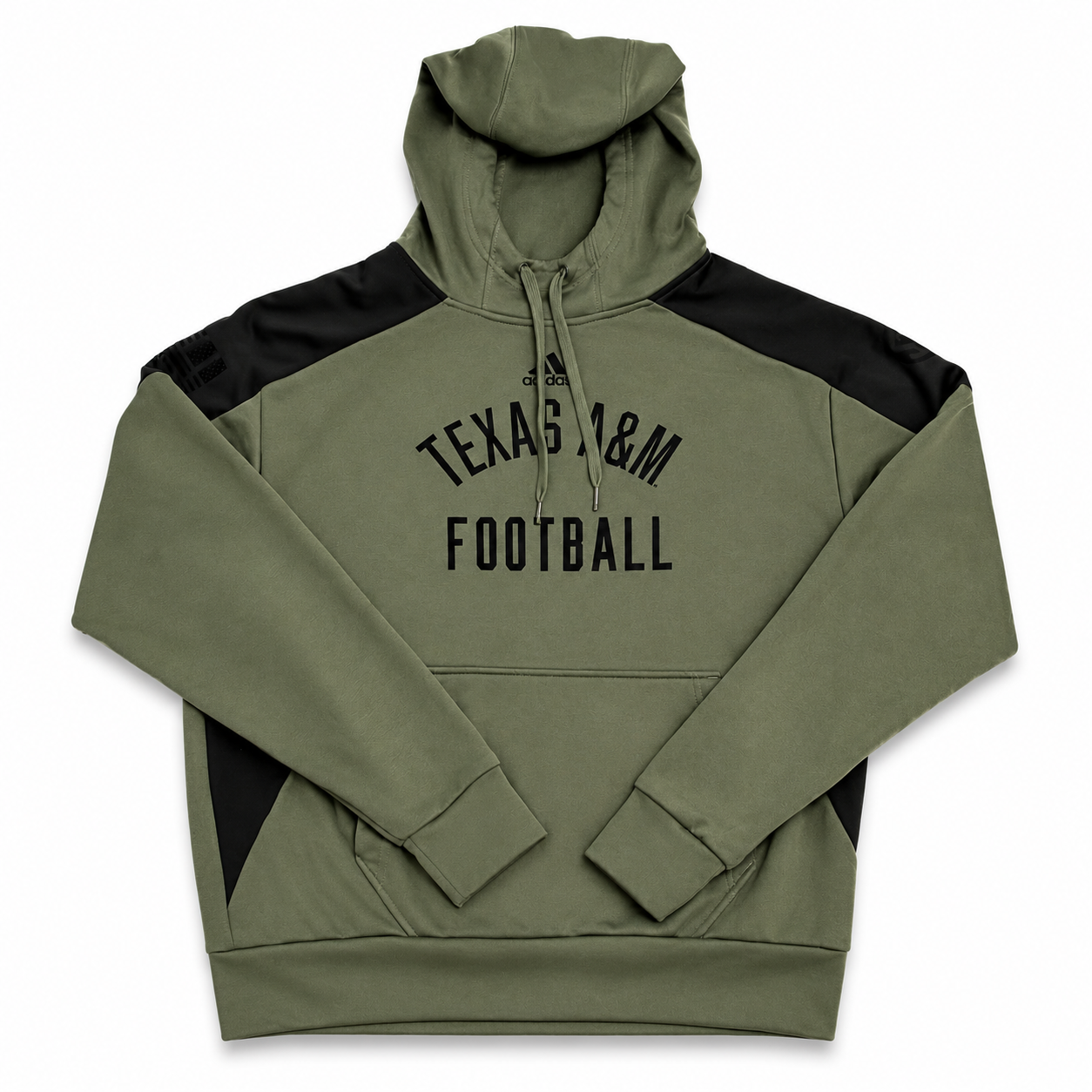 Aggie Football Coaches Exclusive Military Appreciation Green Adidas Sweatshirt