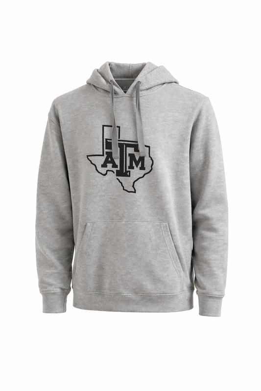 Aggie Football Exclusive Grey Adidas Hoodie (Texas Logo) (New Arrival)