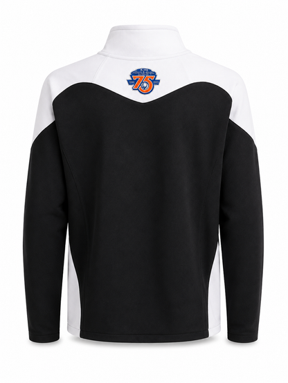 Aggie Football Exclusive Vintage Cotton Bowl Classic 75th Anniversary Black Adidas Quarter Zip (New Arrival)