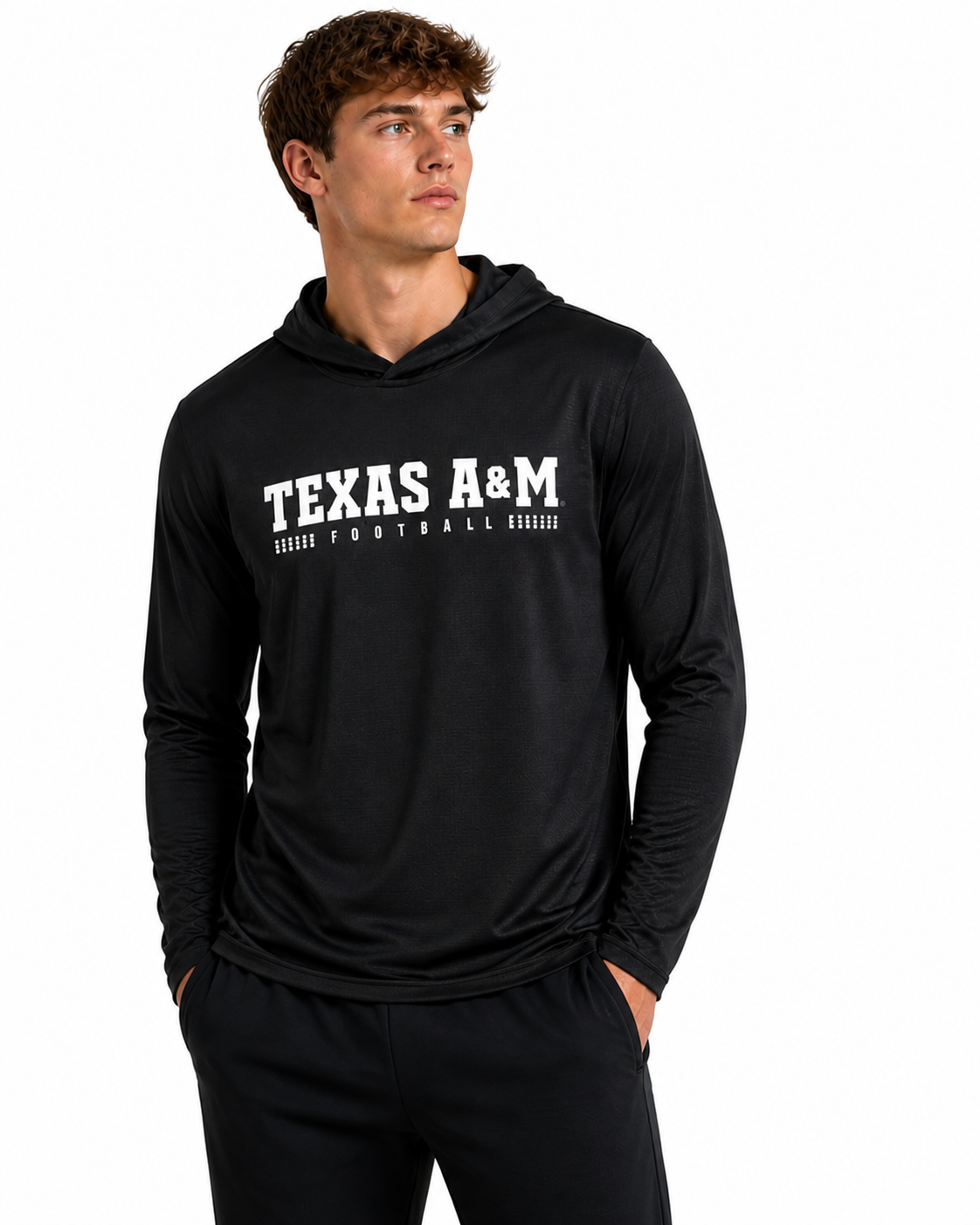 Aggie Football Coaches Exclusive Black Adidas Hoodie (New Arrival)