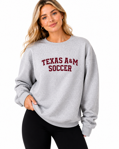 Aggie Soccer Issued Grey Adidas Sweatshirt (New Arrival)