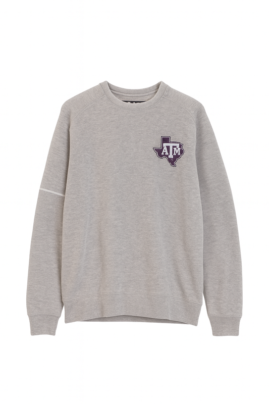 Aggie Football Coaches Issued Cream/White Adidas Sweatshirt (New Arrival)
