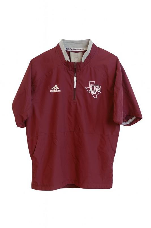 Aggie Baseball Exclusive Adidas Maroon Windbreaker (New Arrival)