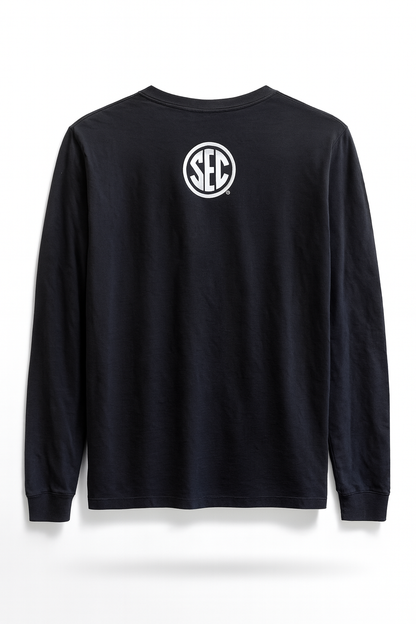 Aggie Football Issued Black Adidas Aggie Script Long Sleeve (New Arrival)