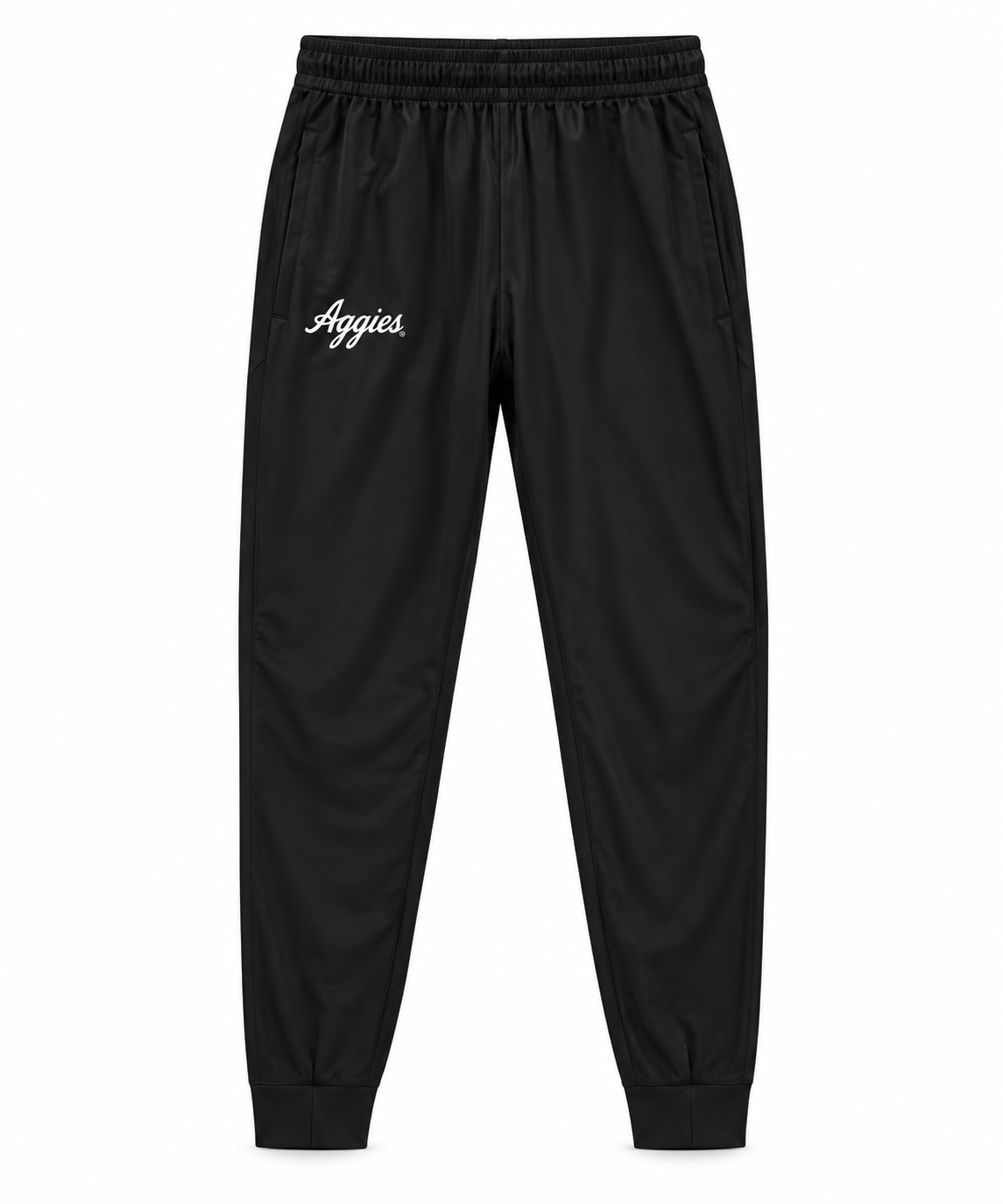 Aggie Football Exclusive Adidas Aggie Script Black Travel Jacket and Pants (SEC Patch) (New Arrival)
