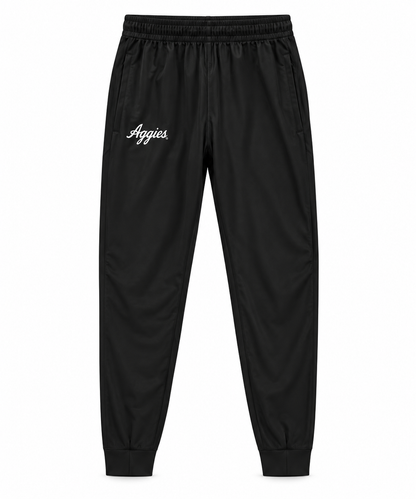 Aggie Football Exclusive Adidas Aggie Script Black Travel Jacket and Pants (SEC Patch) (New Arrival)