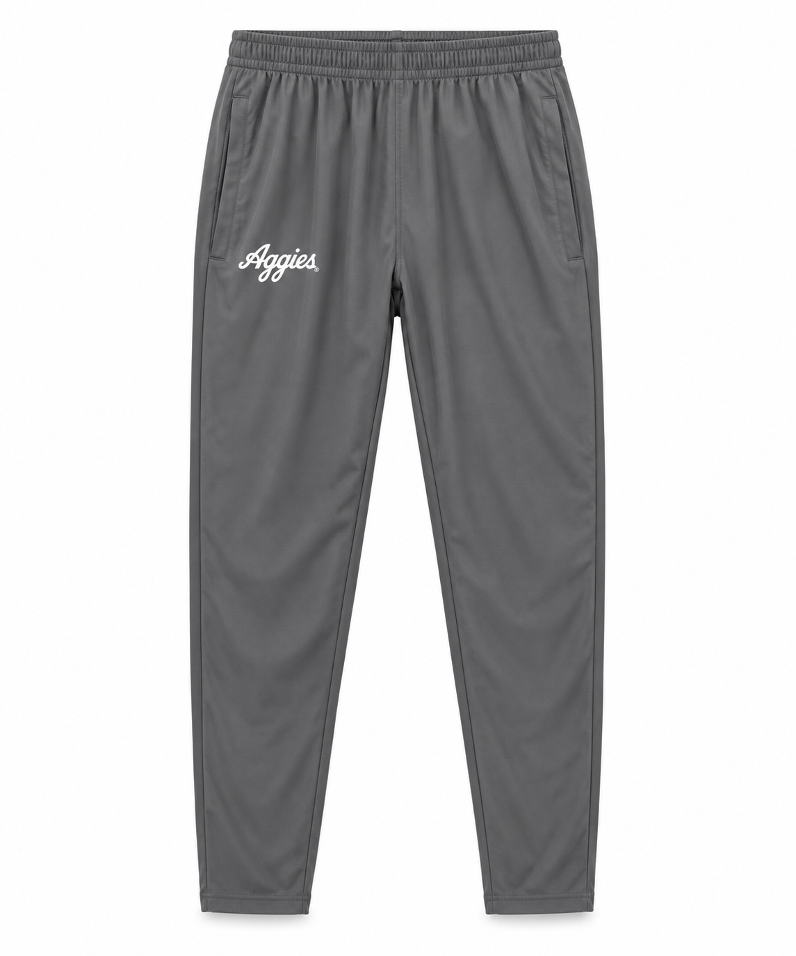 Aggie Football Exclusive Adidas Grey Aggie Script Team Travel Jacket and Pants (SEC Patch) (New Arrival)