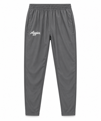 Aggie Football Exclusive Adidas Grey Aggie Script Team Travel Jacket and Pants (SEC Patch) (New Arrival)