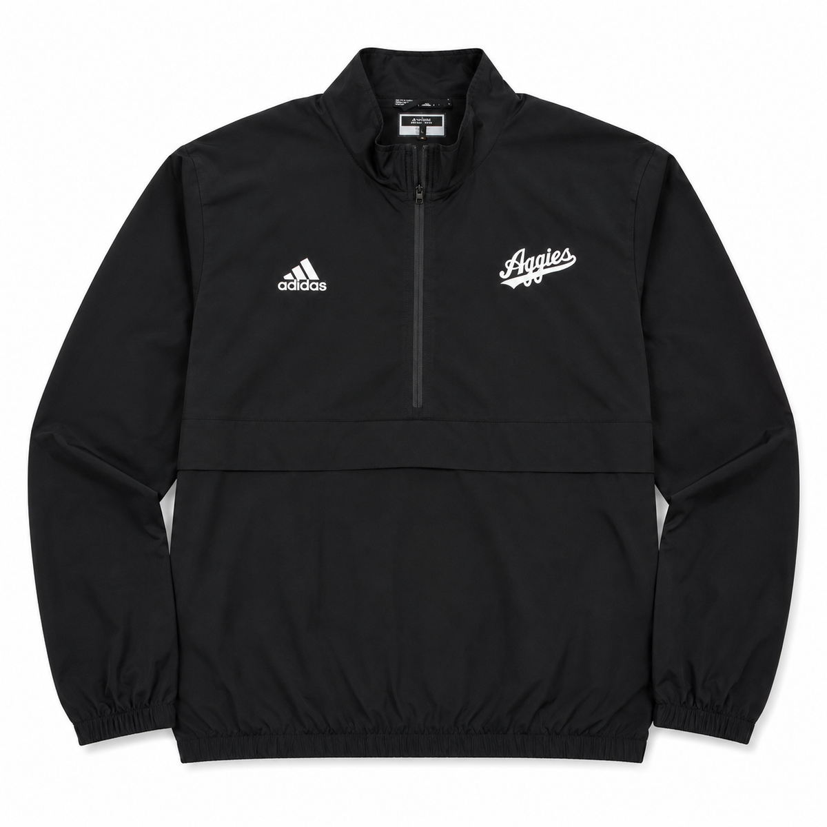 Aggie Football Coaches Exclusive Black Adidas Aggie Script Windbreaker (New Arrival)