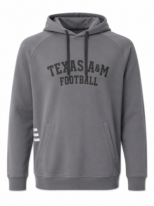 Aggie Football Exclusive Grey Adidas Trainer Hoodie (New Arrival)