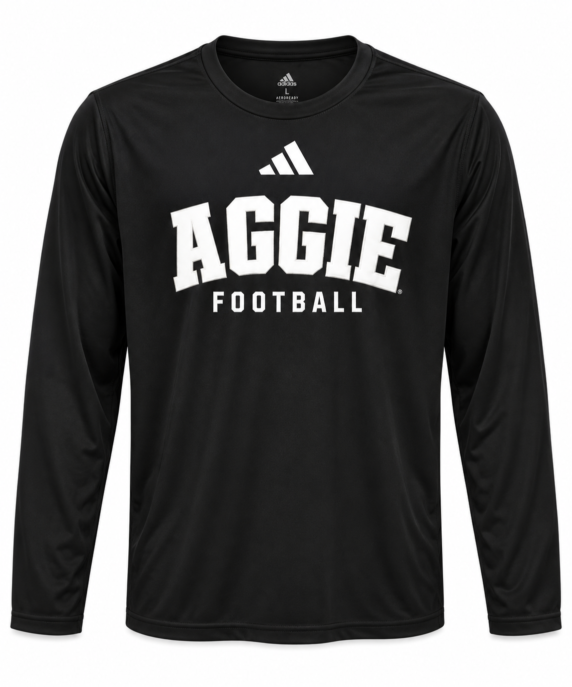 Aggie Football Exclusive Black Adidas Long Sleeve