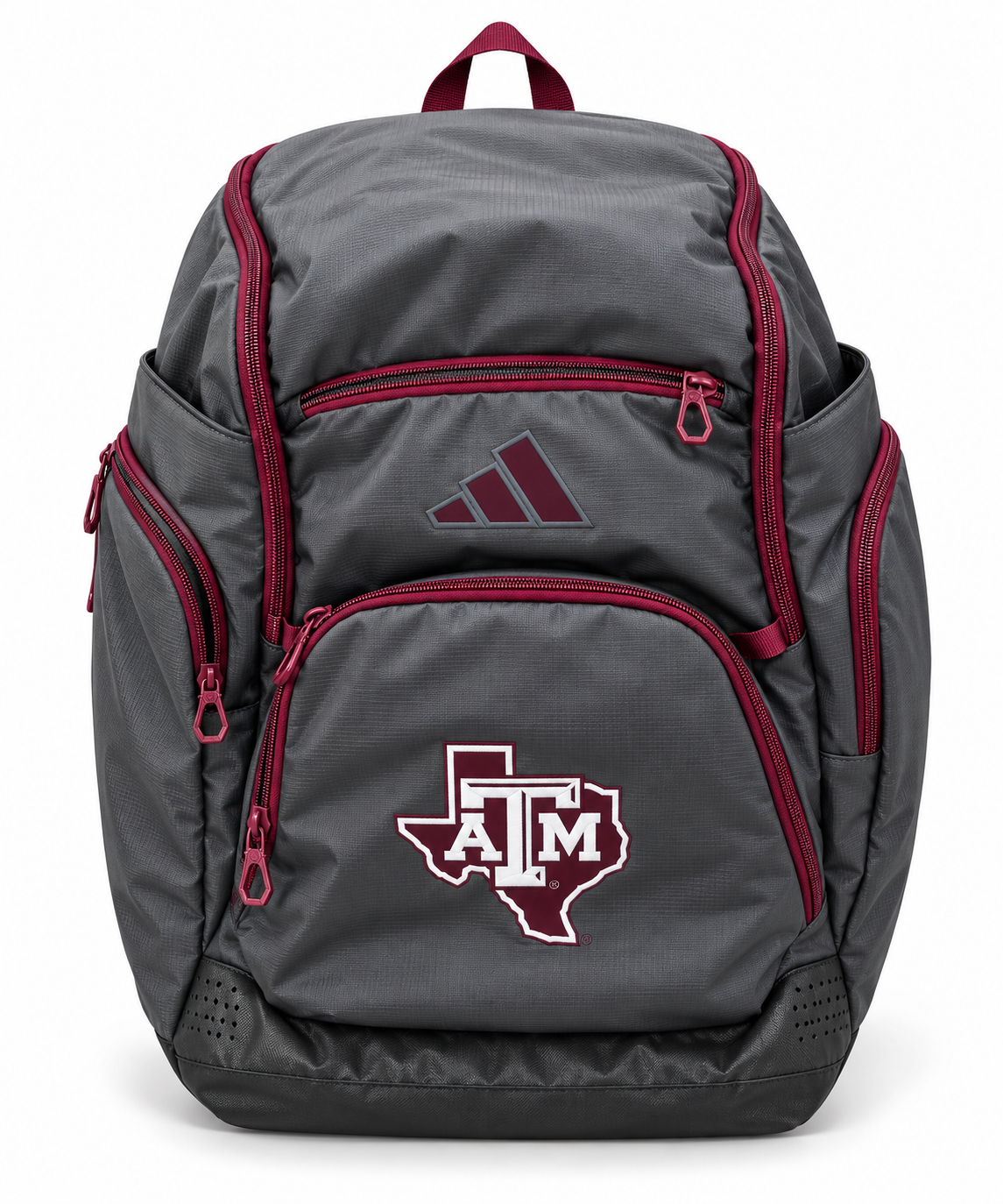 Aggie Football Issued Travel Grey and Maroon Adidas Backpack (New Arrival)