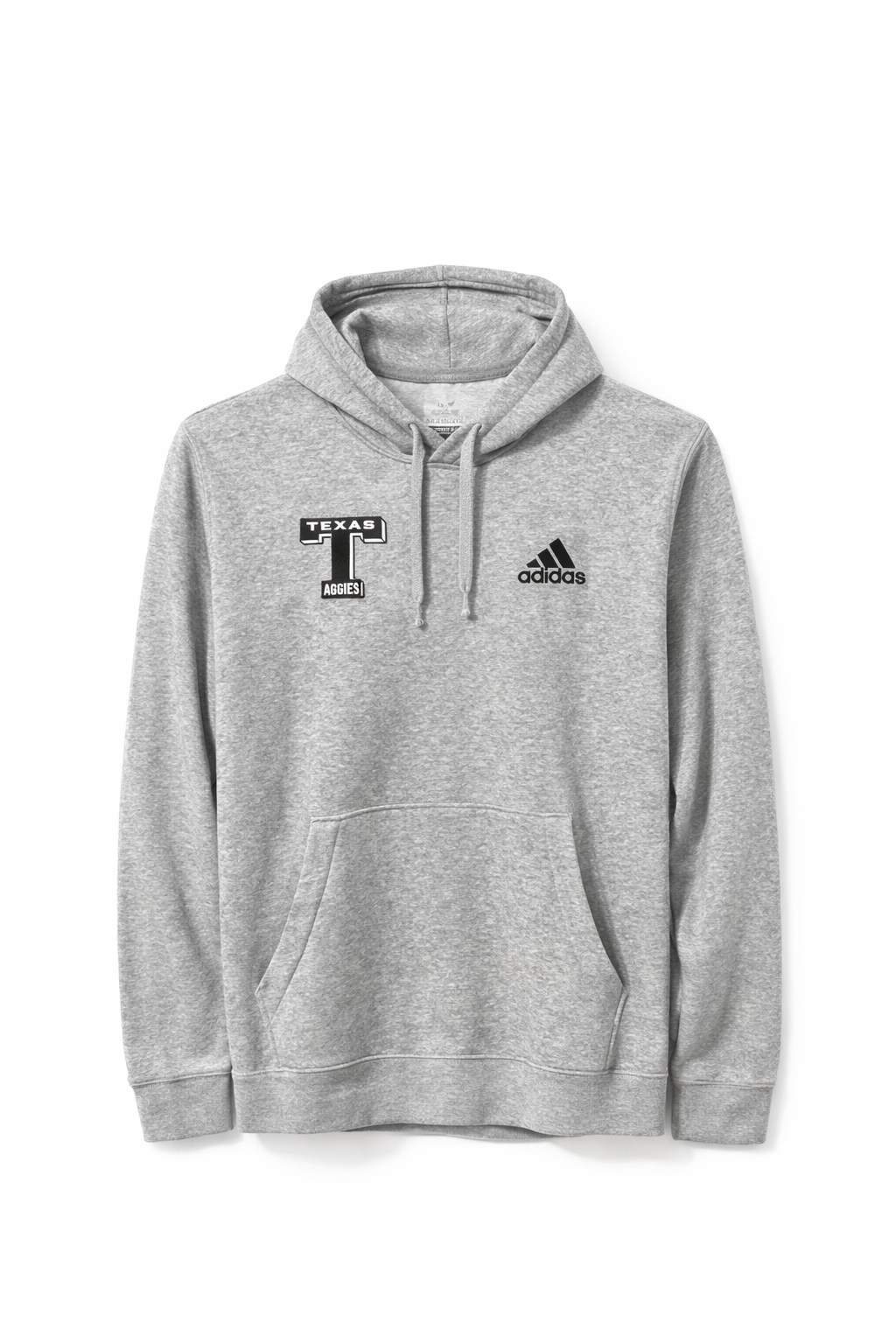 Aggie Football Coaches Exclusive Grey Adidas Block T Hoodie (New Arrival)