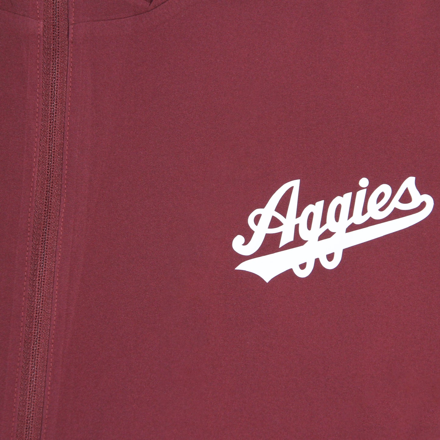 Aggie Football Coaches Exclusive Maroon Adidas Aggie Script Long Sleeve Windbreaker