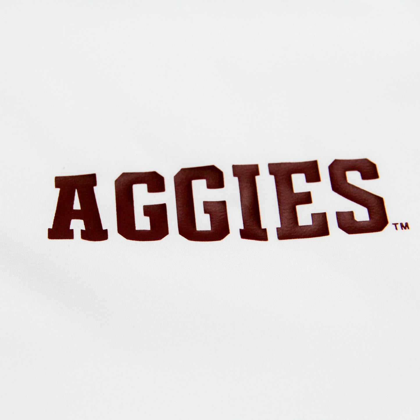 Aggie Football Coaches Issued White/Maroon Adidas Windbreaker