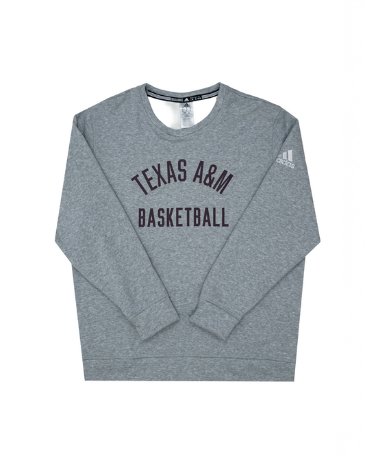Aggie Basketball Exclusive Grey Adidas Sweatshirt