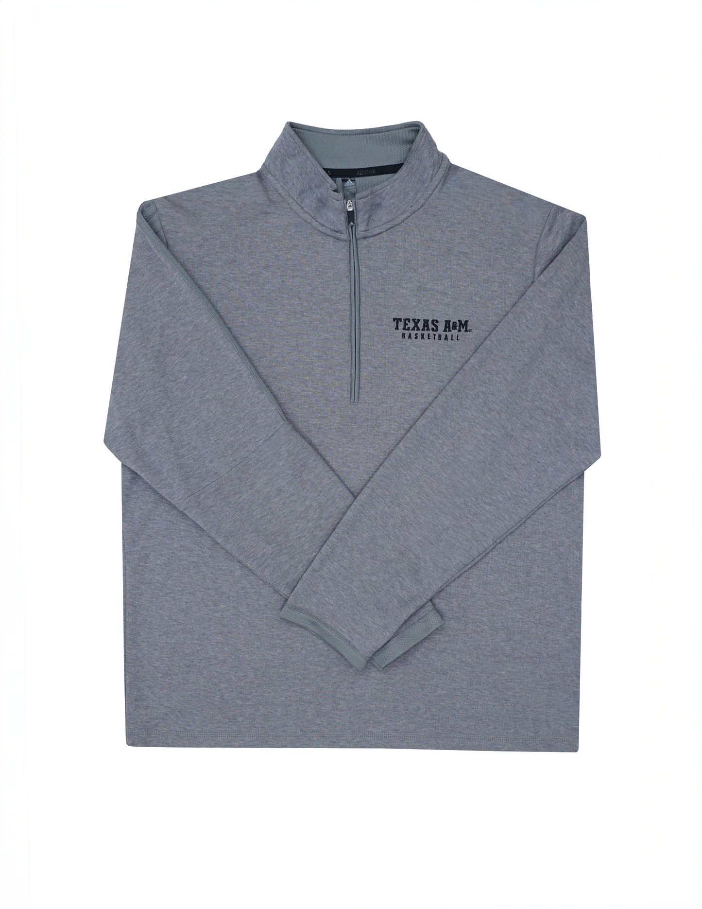 Aggie Basketball Exclusive Grey Adidas Quarter Zip