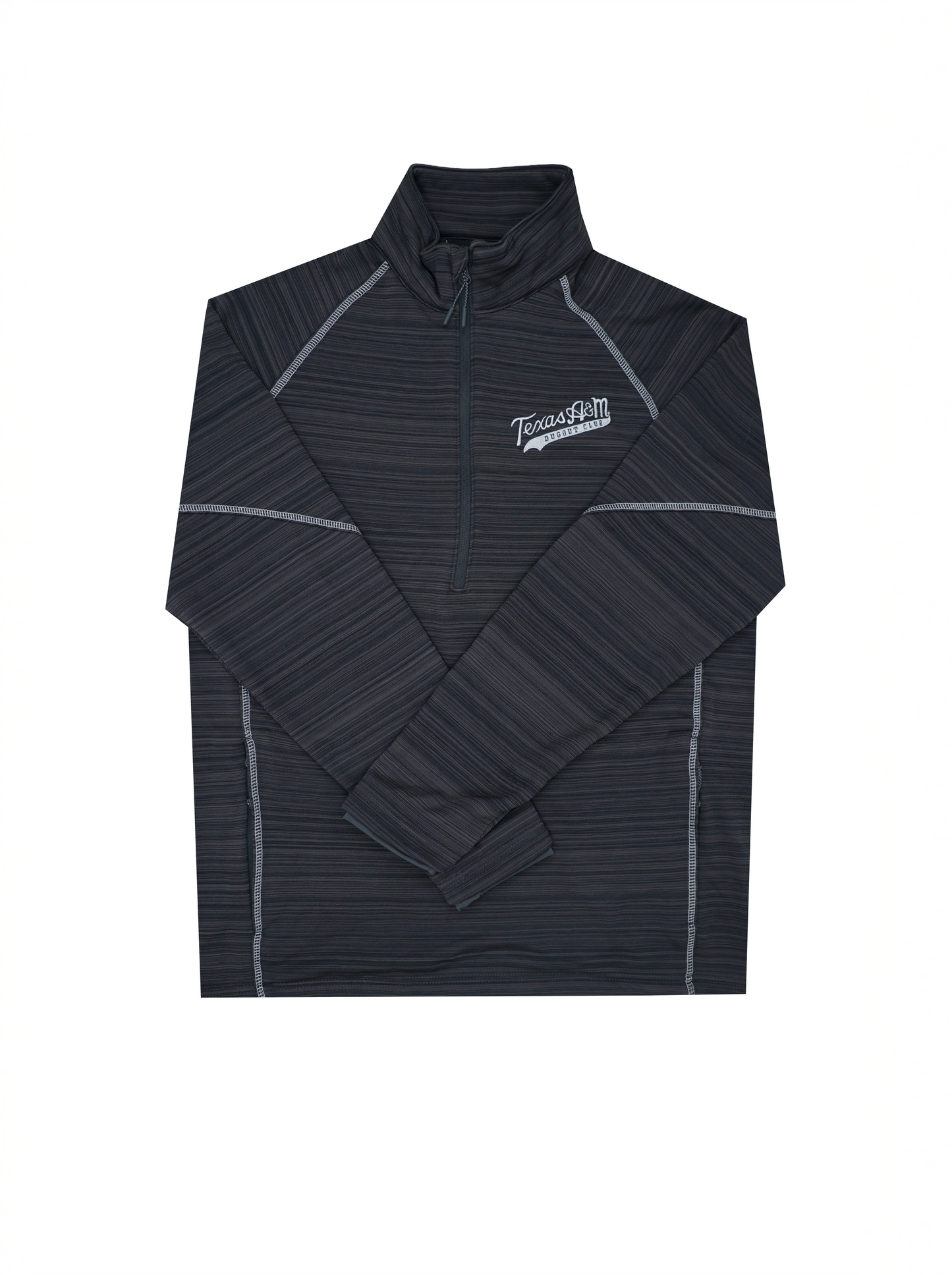 Aggie Baseball Exclusive Dugout Club Black and Grey Holloway Quarter Zip