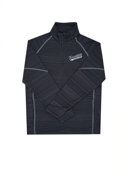 Aggie Baseball Exclusive Dugout Club Black and Grey Holloway Quarter Zip