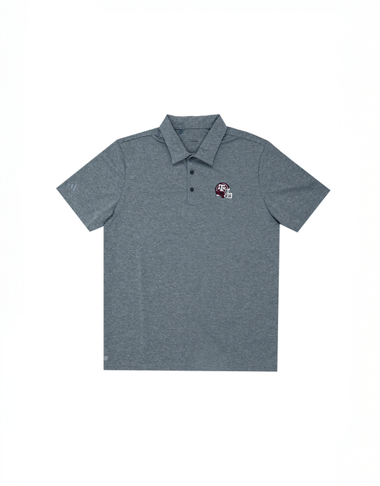 Aggie Football Coaches Exclusive Adidas Grey Polo (New Arrival)