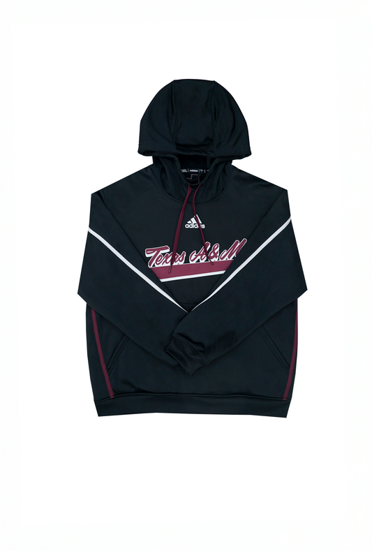 Aggie Football Issued Team Travel Adidas Black Sweatshirt (New Arrival)