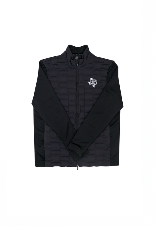 Aggie Football Issued Adidas Black Puffer Zip Up (New Arrival)