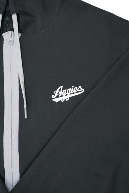 Aggies Football Script Aggie Football Exclusive Team Travel Jacket Black/Grey Aggie Script Ad ...