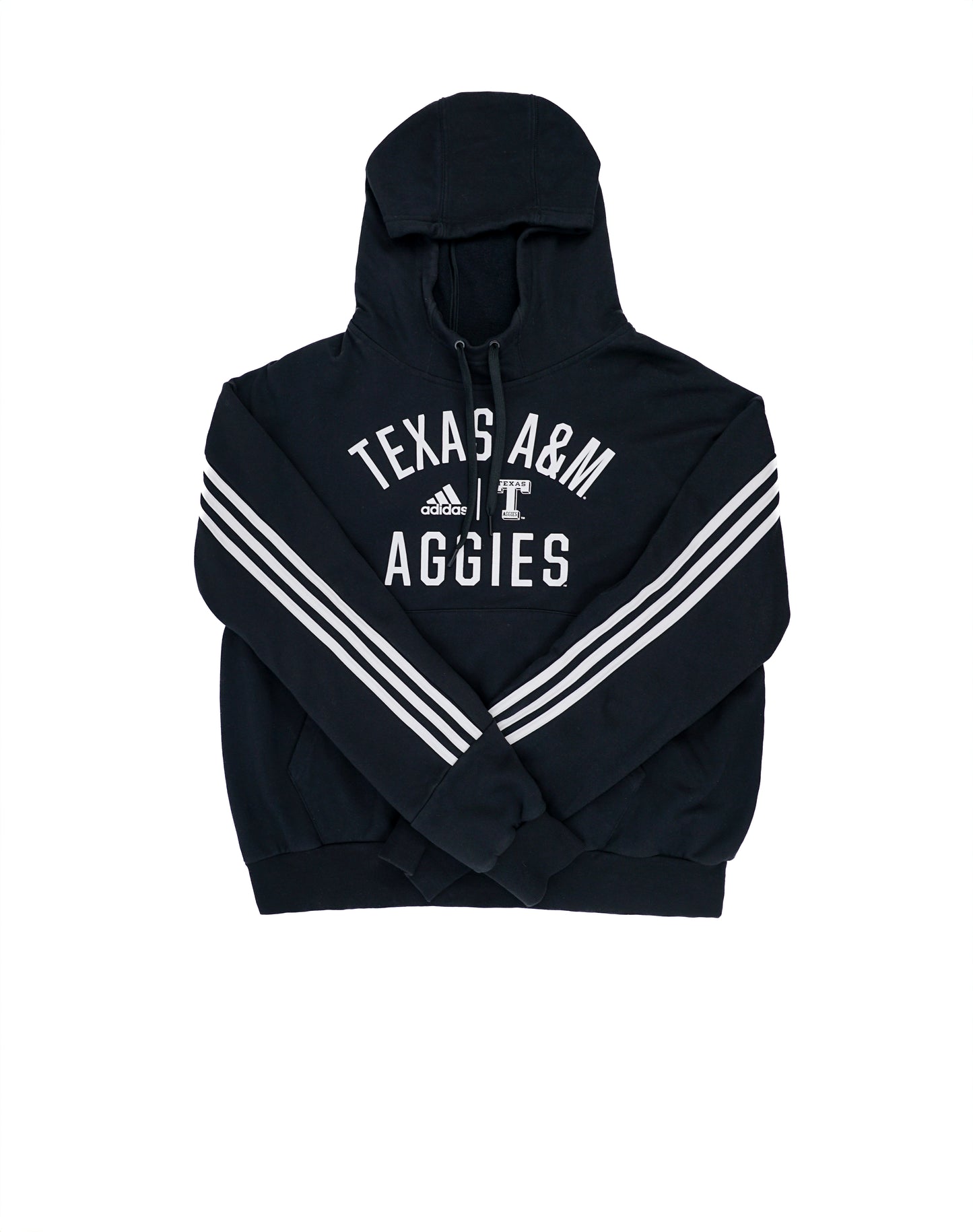 Aggie Football Issued Texas Aggies Black Adidas Long Sleeve Sweatshirt