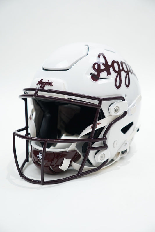 Notre Dame Game Helmet (White Aggie Script)