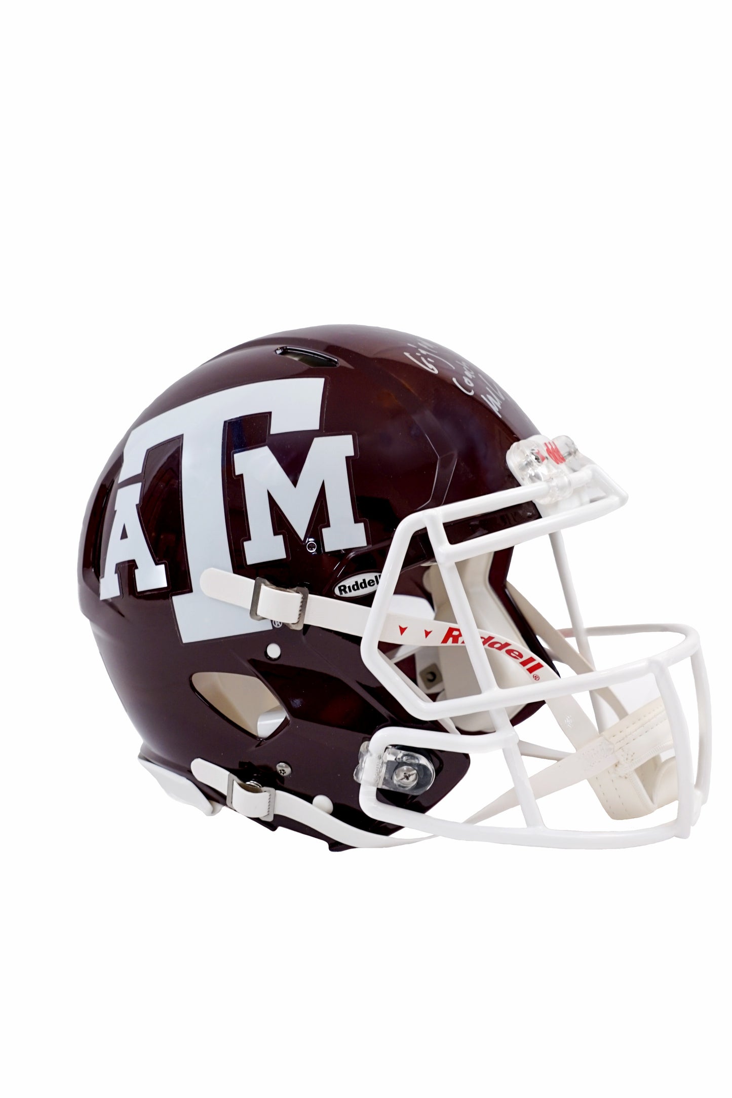 Riddell Authentic A&M Helmet Signed By Aggie Football Head Coach Mike Elko