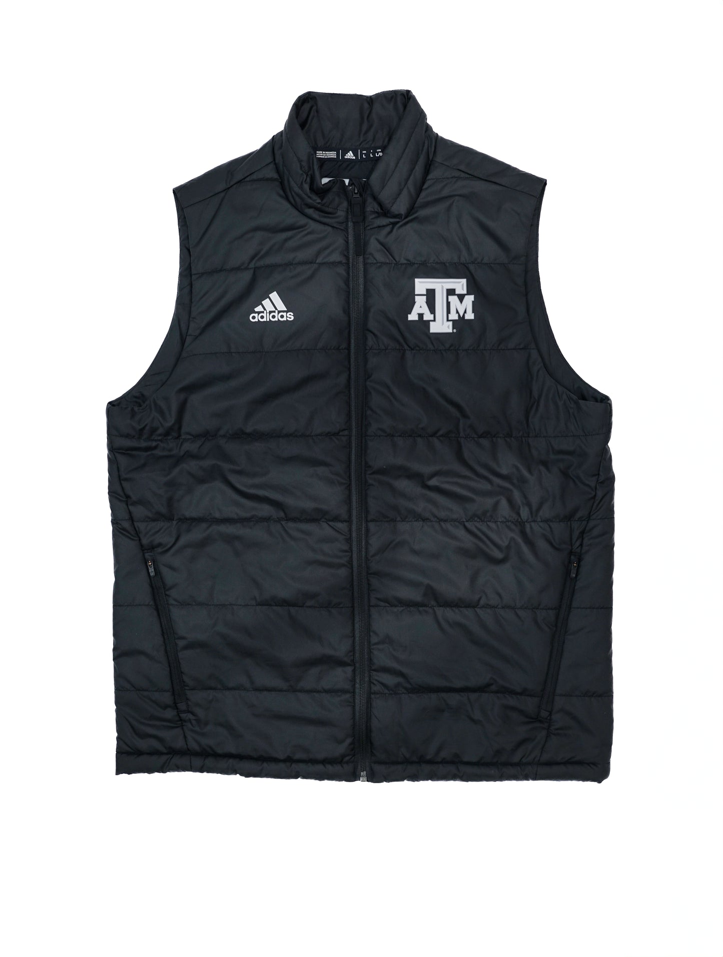 Aggie Football Issued Black Adidas Puffer Vest