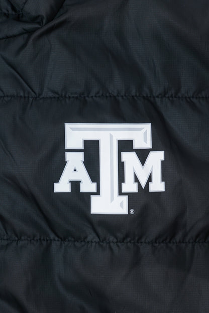 Aggie Football Issued Black Adidas Puffer Vest