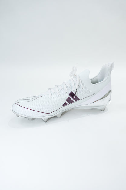 Aggie Football Exclusive Game Day Cleats Adidas White Low Tops (New Arrival)