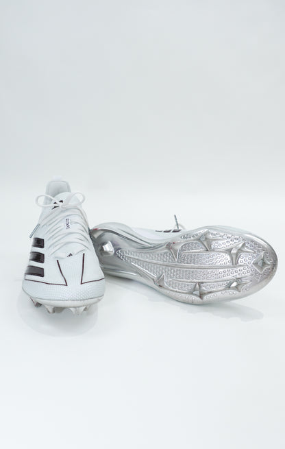 Aggie Football Exclusive Game Day Cleats Adidas White Low Tops (New Arrival)