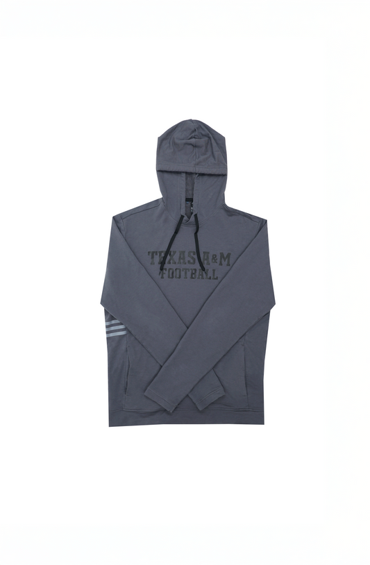 Aggie Football Exclusive Grey Adidas Hoodie (New Arrival)
