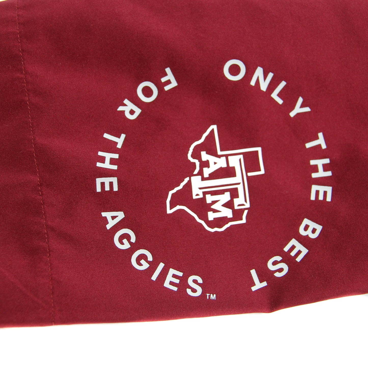 Aggie Football Coaches Issued White/Maroon Adidas Windbreaker