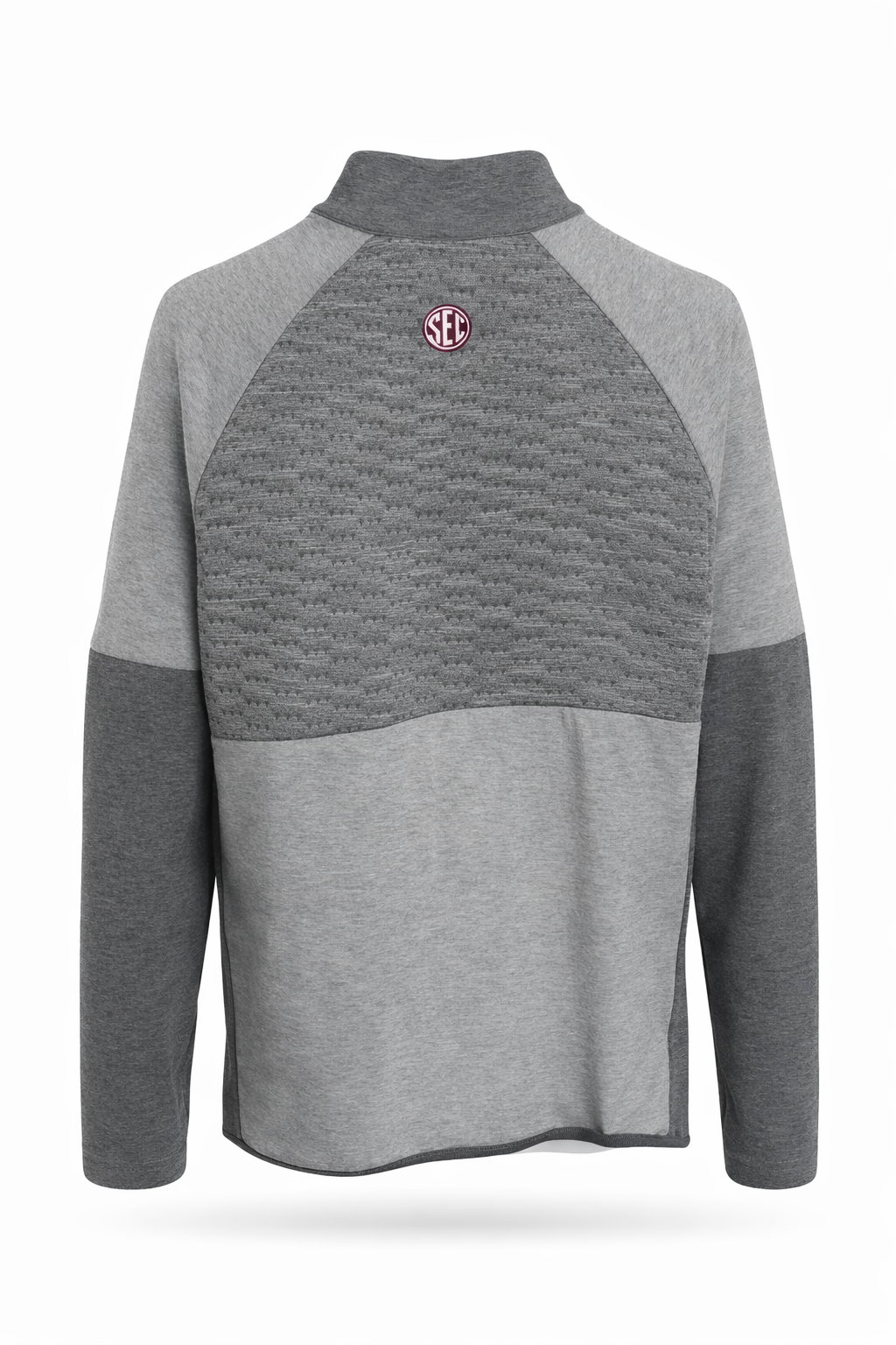 Aggie Golf Exclusive Adidas Grey Pullover (SEC Logo) (New Arrival)