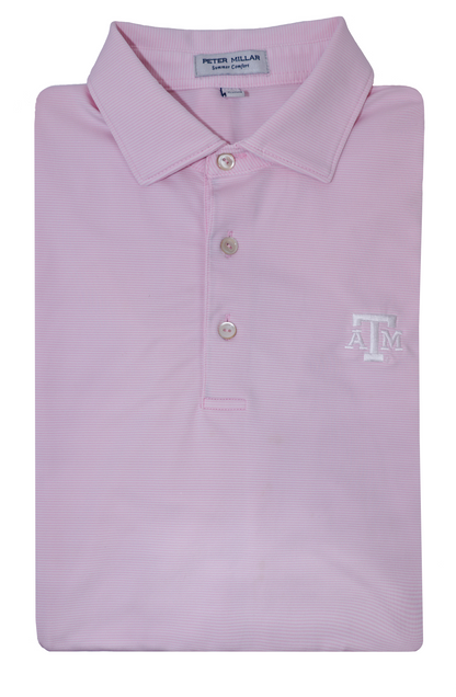 Aggie Golf Issued Peter Millar Pink Polo