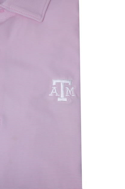 Aggie Golf Issued Peter Millar Pink Polo