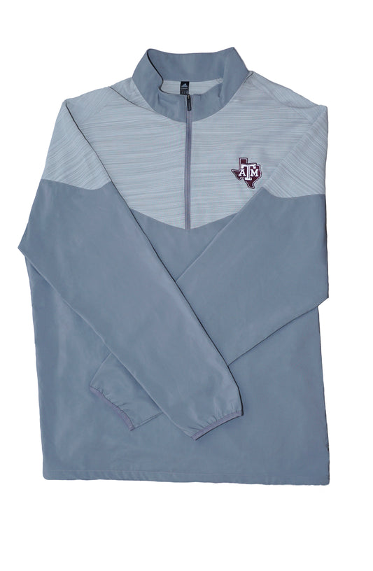 Aggie Football Coaches Exclusive Grey Adidas Windbreaker